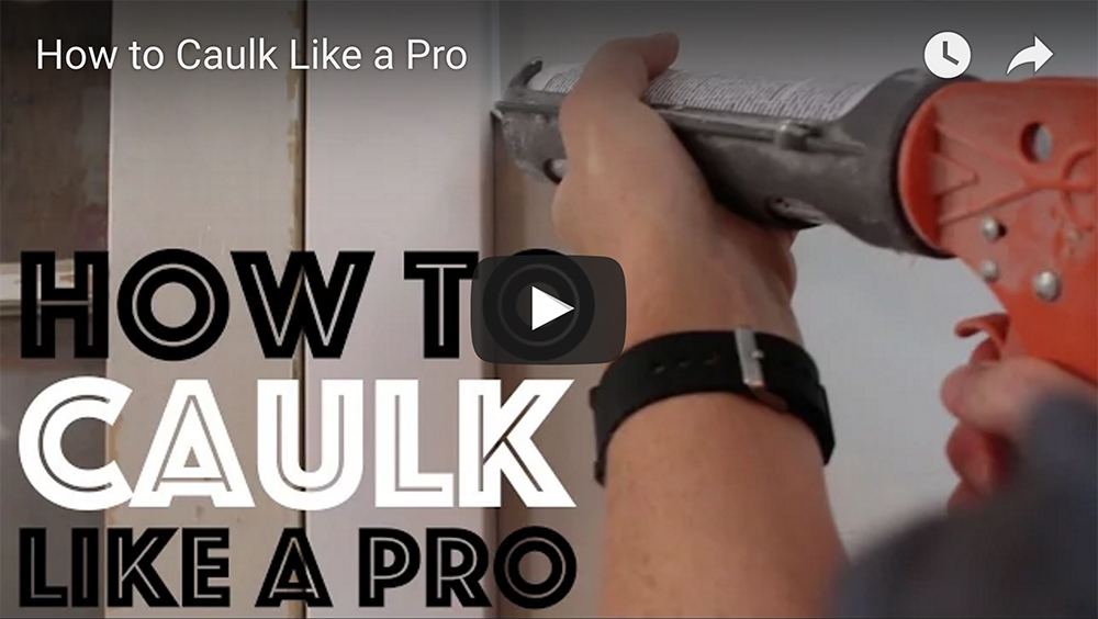 How to Caulk Like a Pro Video on YouTube