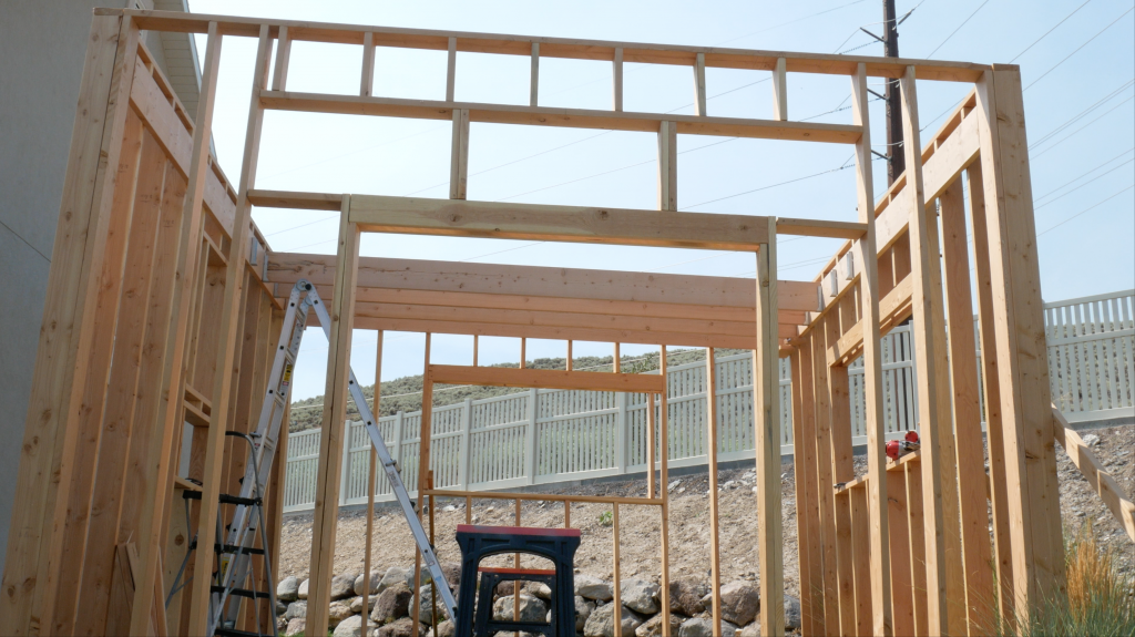 Wood Shop Loft Framing