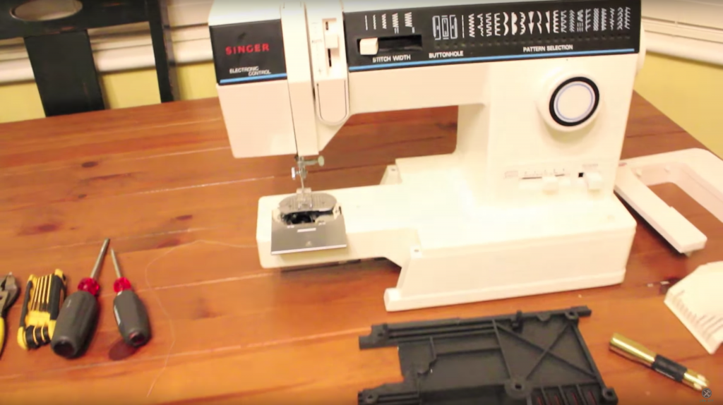 Sewing Machine Taken Apart