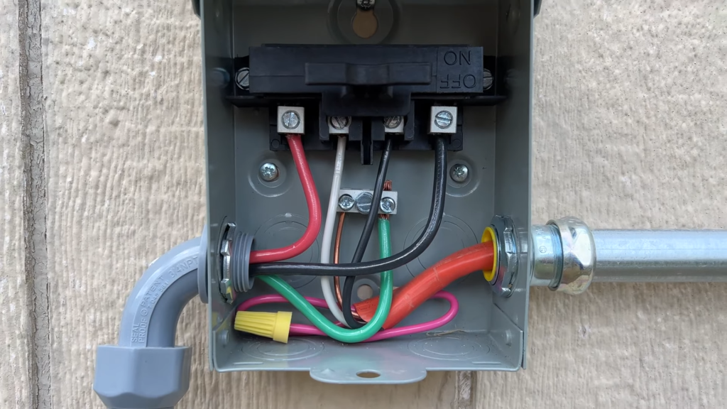 AC Disconnect Wiring Example