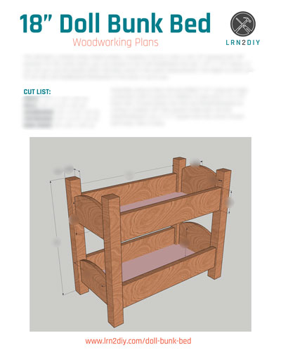 How to Build an American Girl Doll Bunk Bed LRN2DIY